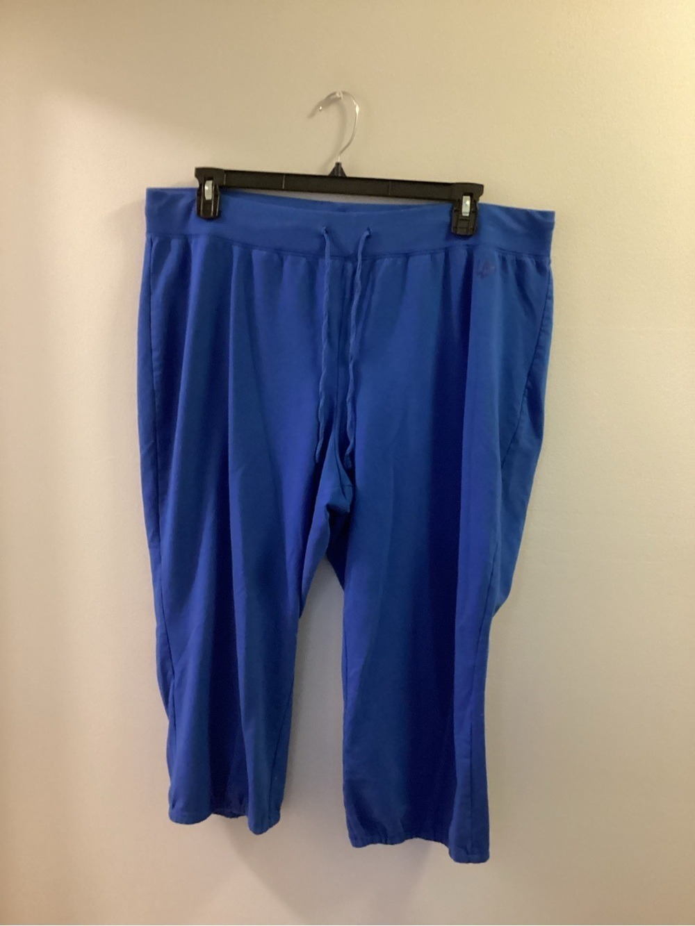 Lane Bryant 18/20 Royal Blue Capri Lounge Pants Drawstring Plus Size - Picture 5 of 12